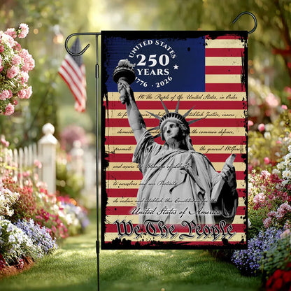 United States 250 Years 1776 2026 Flag We The People Merch Patriotic Outdoor Decor - Printvoro