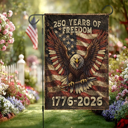 Vintage 250 Years Of Freedom Flag Independence Day Merch 4Th Of July Decor - Printvoro