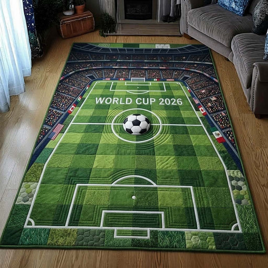 World Cup Quilted Area Rug Host Countries Flags 2026 Best Gifts For Family Day - Pvr