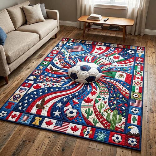 World Cup Quilted Area Rug World Cup 2026 Soccer Best Gifts For Grandma - Pvr