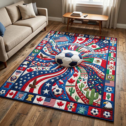 World Cup Quilted Area Rug World Cup 2026 Soccer Best Gifts For Grandma - Pvr