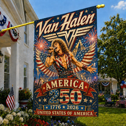 Van Halen 250th Anniversary 1776-2026 Flag Van Halen Merch Cool Gifts Ideas For Men - Pvr