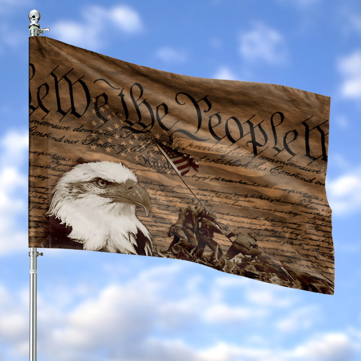 Eagle We The People American Flag 4Th Of July Outdoor Decoration - Pvr