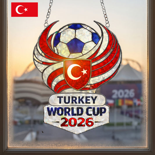 Turkey World Cup 2026 Suncatcher Turkey World Cup Squad Merch Bonus Dad Gifts - Pvr