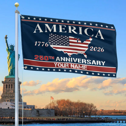 Custom 250Th Anniversary Flag 1776 2026 Merch Patriotic Indoor Decor - Printvoro