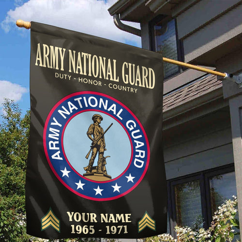 Custom Army National Guard Flag Honor Country 1965 1971 Merch Yard Decor - Printvoro