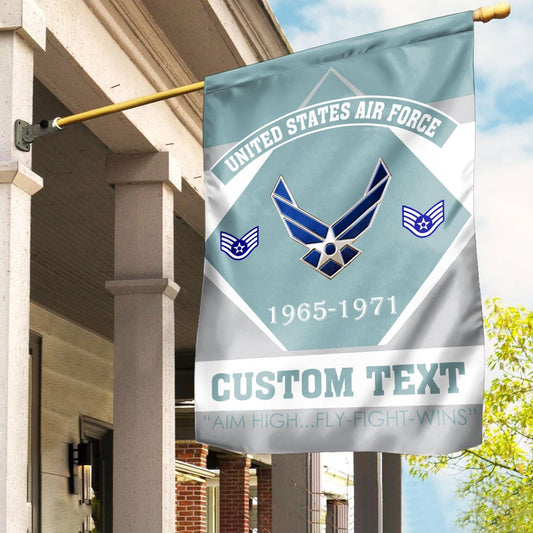 Custom United States Air Force Flag 1965 1971 Merch Patriotic Yard Decor - Printvoro