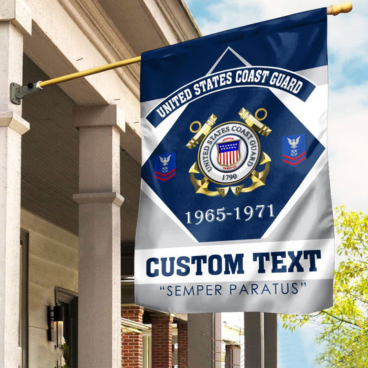Custom United States Coast Guard Flag 1965 1971 Merch Lawn Decor - Printvoro