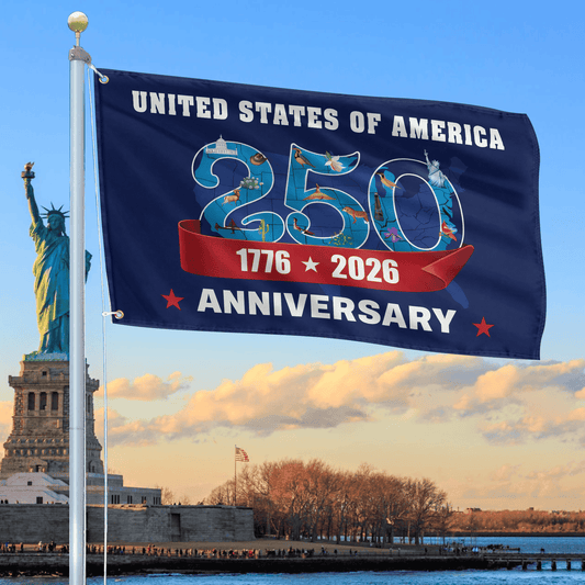 250 Years Of America Flag 4Th Of July Merch Patriotic Yard Decor - Printvoro