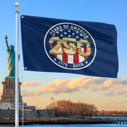 250 Years Of America Flag Independence Day Merch Patriotic Outdoor Decor - Printvoro