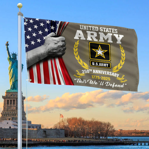 America 250Th Anniversary Flag US Army Veteran Banner Decor Gifts For 4Th Of July - Printvoro