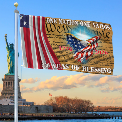 America 250Th Anniversary Flag We The People Merch Patriotic Indoor Decor - Printvoro