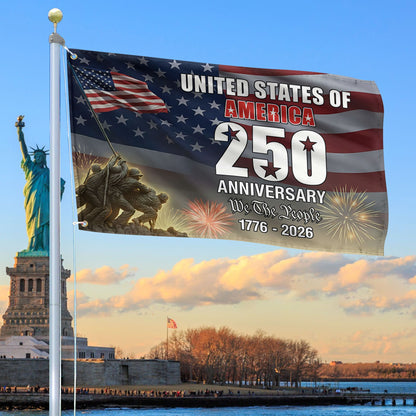 America 250Th Anniversary Flag We The People Merch Patriotic Lawn Decor - Printvoro