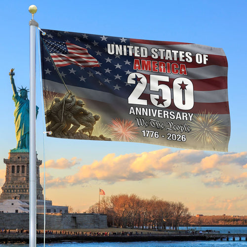 America 250Th Anniversary Flag We The People Merch Patriotic Lawn Decor - Printvoro