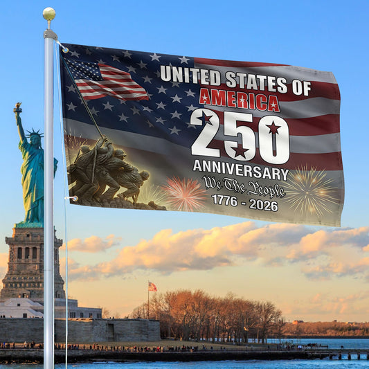 America 250Th Anniversary Flag We The People Merch Patriotic Lawn Decor - Printvoro