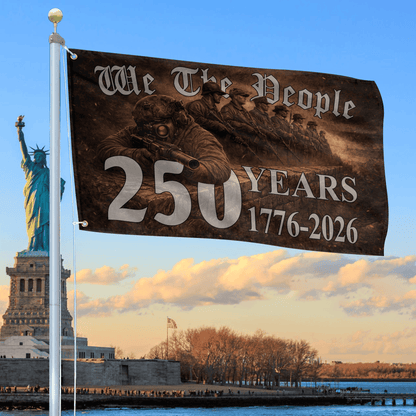 America Celebrates 250Th Anniversary Flag 1776 2026 Merch Patriotic Outdoor Decor - Printvoro
