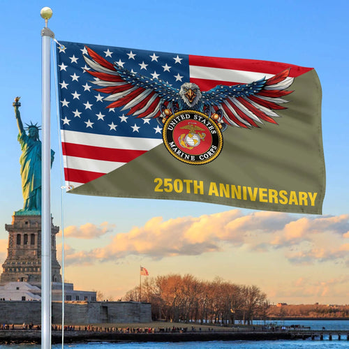 America Celebrates 250Th Anniversary Flag US Bald Eagle Merch Patriotic Yard Decor - Printvoro