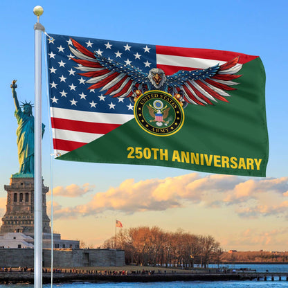 Bald Eagle 250 Years Of Freedom 1776 2026 Flag Patriotic Merch Lawn Decor - Printvoro