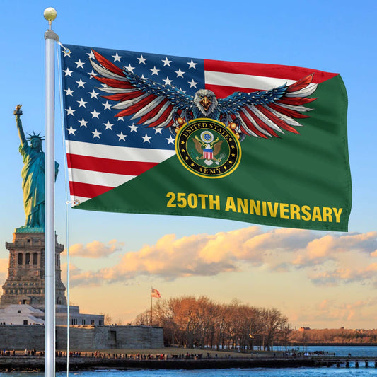 Bald Eagle 250 Years Of Freedom 1776 2026 Flag Patriotic Merch Lawn Decor - Printvoro