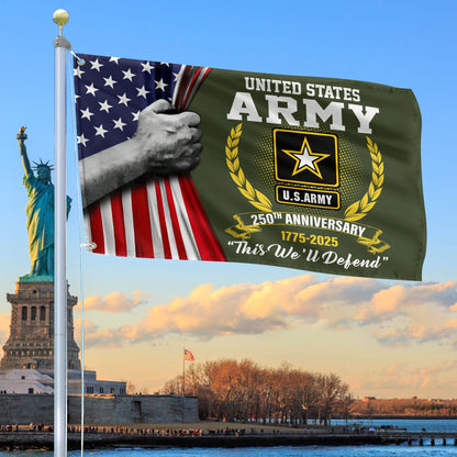 United States Army America 250 Years Flag Independence Day Merch Patriotic Yard Decor - Printvoro