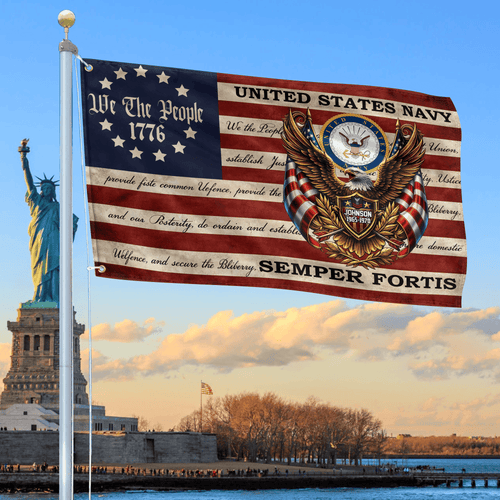 United States Navy Flag We The People Merch Patriotic Indoor Decor - Printvoro