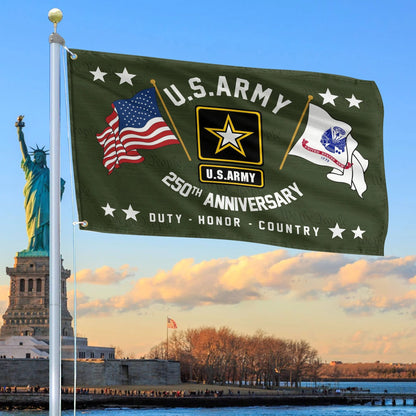 US Army America Celebrates 250Th Anniversary Flag Best 4Th Of July Merch Patriotic Yard Decor - Printvoro