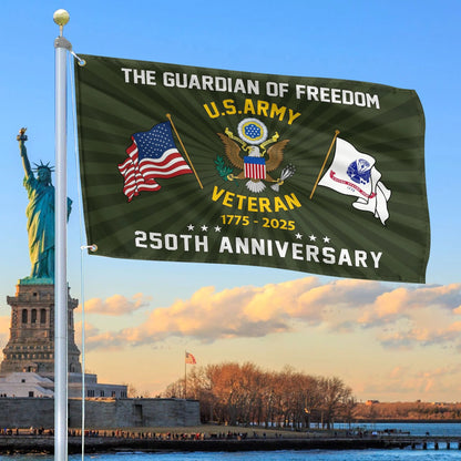 USA 250 Years Of Freedom Flag Land Of The Free Banner Decor Patriotic Gift Ideas - Printvoro