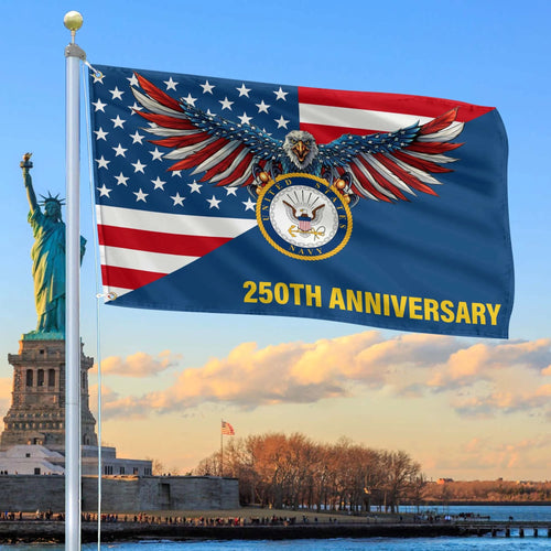 USA 250 Years Of Liberty Flag Bald Eagle Freedom Day Merch Patriotic Indoor Decor - Printvoro