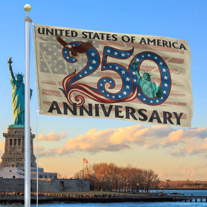 USA 250Th Anniversary Flag July 4 Merchandise Patriotic Lawn Decor - Printvoro