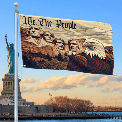 We The People Flag Bald Eagle Merch Patriotic Outdoor Decorations - Printvoro