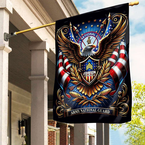 Bald Eagle Army National Guard Flag US Eagle Merch Patriotic Gift Ideas - Printvoro