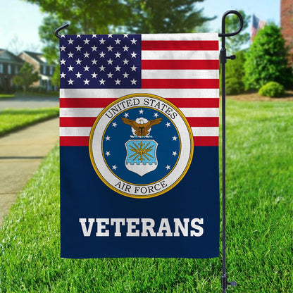 United States Air Force Flag US Veterans Merch Patriotic Yard Decor - Printvoro