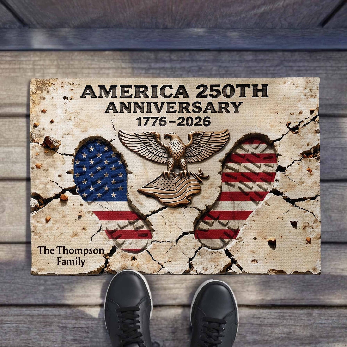 Custom America 250Th Anniversary 1776 2026 Doormat 4Th Of July Decor Independence Day Gift - Pvr