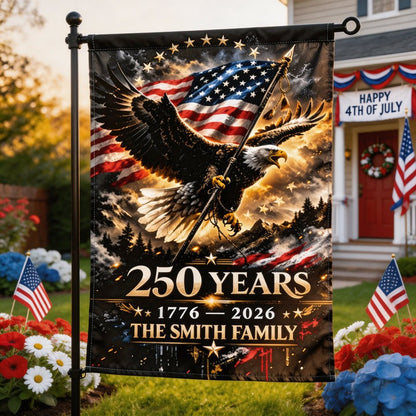 Custom Eagle America 250 Years 1776 2026 Flag America 250Th Anniversary Flag Gift For Patriots - Pvr