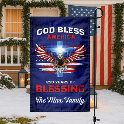 Customized 250 Years Of Blessings Flag God Bless America Flag July 4 Decor Gift For Patriots - Pvr