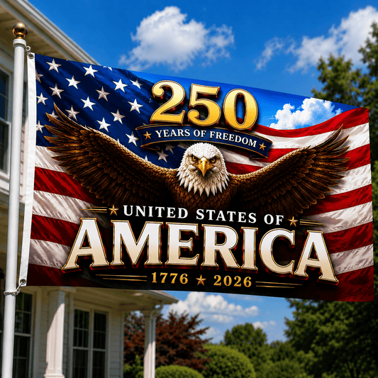 250 Years Of Defending Flag Freedom Day Merchandise Patriotic Yard Decor - Printvoro