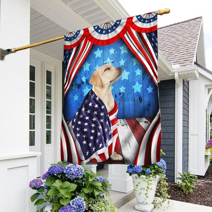 America 250 Years Labrador Retrieve Flag Patriotic Outdoor Decoration - Pvr