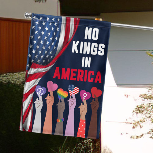 America Celebrates 250Th Anniversary Flag No Kings In America Porch Decor - Pvr