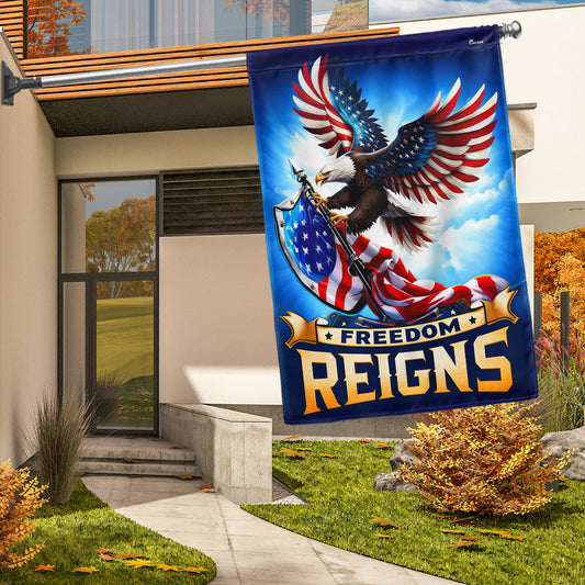 America's 250th Birthday Eagle Flag Freedom Reigns Decor Best Patriotic Gifts - Pvr