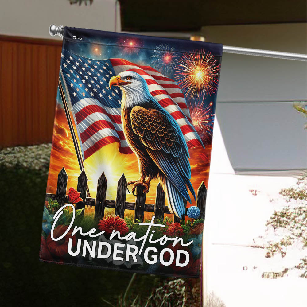 America's 250th Birthday Eagle Flag One Nation Under God Garden Decor Best Patriotic Gifts - Pvr