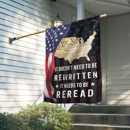 America's 250th Birthday Flag It Needs To Be Reread Decor Best Patriotic Gifts - Pvr