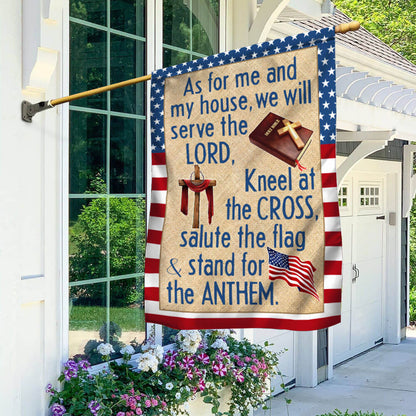 Jesus Christian Cross American Flag 4th Of July Garden Decor Patriotic Gifts - Pvr
