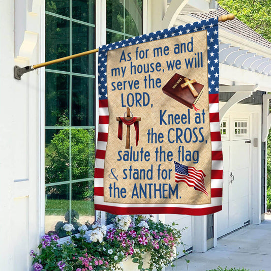 Jesus Christian Cross American Flag 4th Of July Garden Decor Patriotic Gifts - Pvr