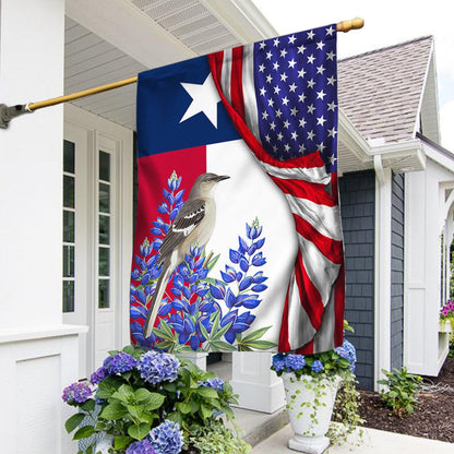 Tennessee American Flag Tennessee State With Mocking Bird Porch Decor Patriotic Gifts - Pvr