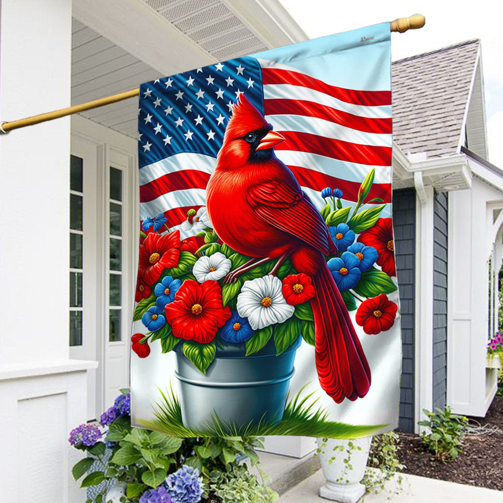 USA 250 Years Of Freedom Cardinal Flag 4Th Of July Flag Patriotic Outdoor Decor - Pvr