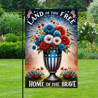USA 250 Years Strong Flowers Flag Land Of the Free Home Decor Patriotic Gifts - Pvr