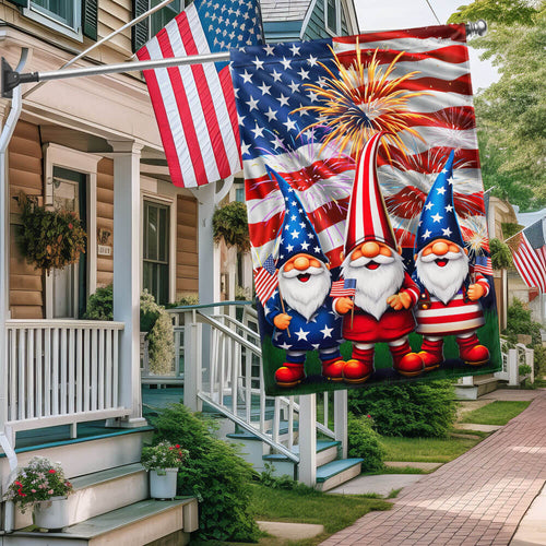 USA 250 Years Strong Gnome Flag Fourth Of July Home Decor Unique Patriotic Gifts - Pvr