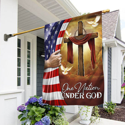 USA 250Th Anniversary Eagle Flag One Nation Under God Porch Decor Patriotic Gifts - Pvr