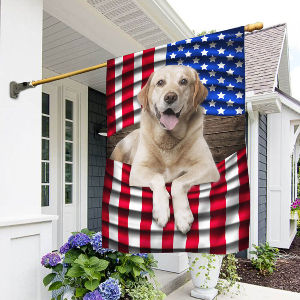 USA 250Th Anniversary Labrador Retriever Flag 4th Of July Garden Decor - Pvr