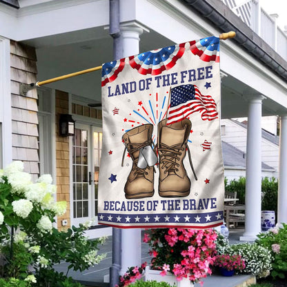 USA 250Th Anniversary Land Of The Free Flag Independence Day Garden Decor - Pvr